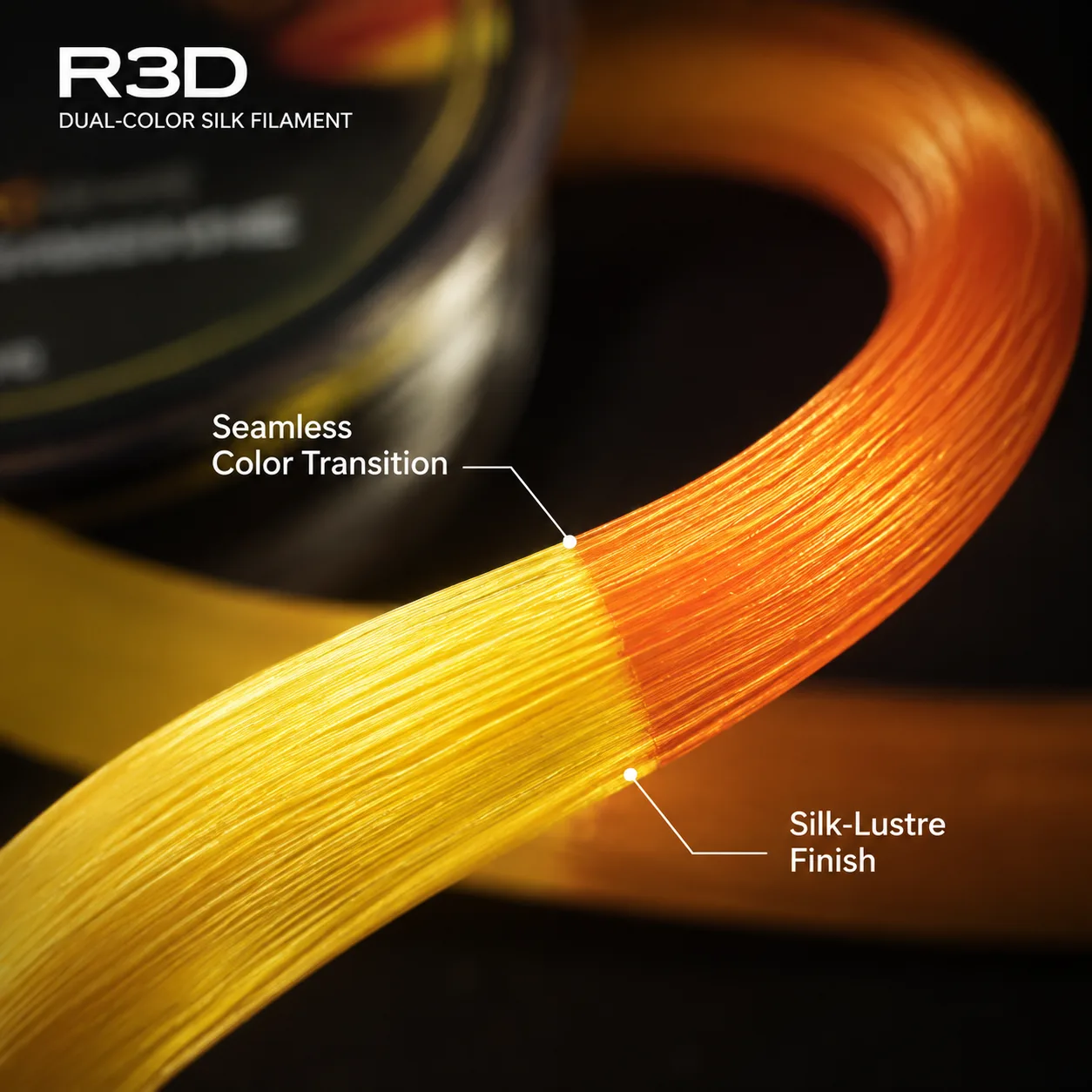 Silk PLA Dual Color 1.75mm 1KG — Product Images