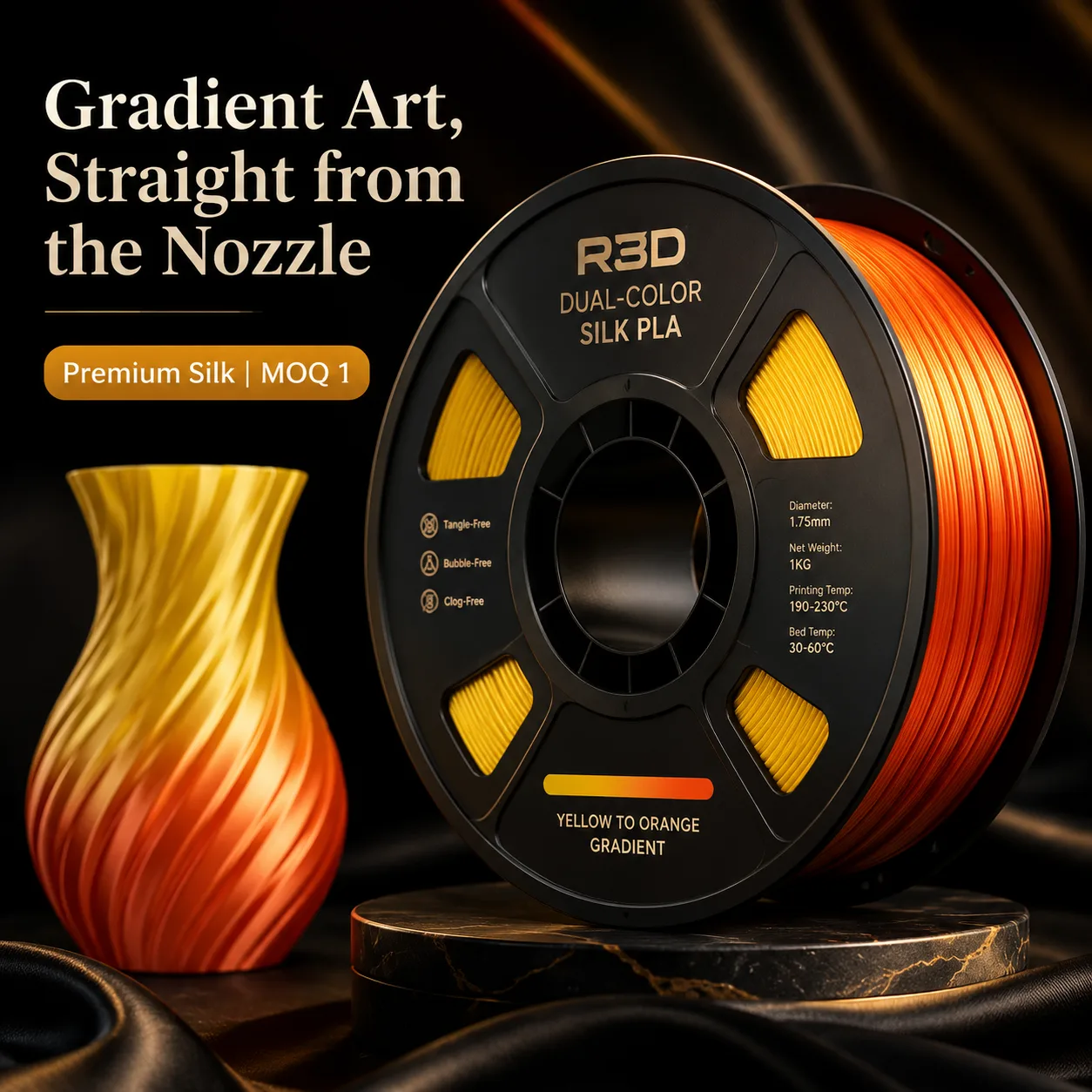 Silk PLA Dual Color 1.75mm 1KG — view 6