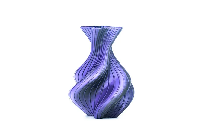 Silk two colors black+purple blue