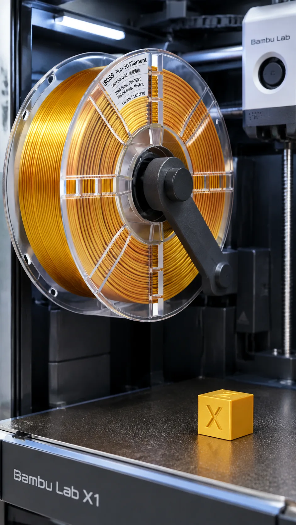 Silk PLA Tri Color — Close-up