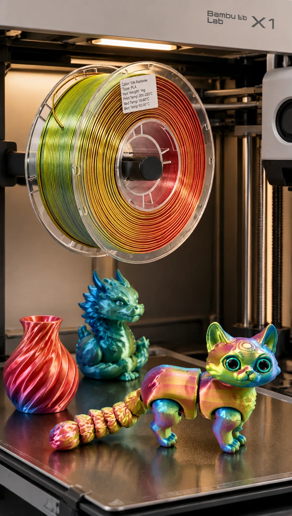 Silk PLA Tri Color — Scene