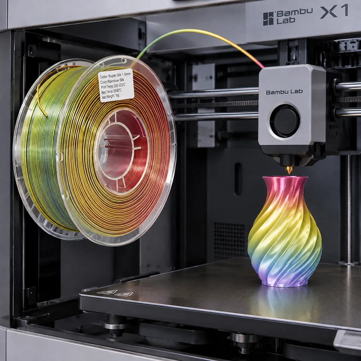 Silk PLA Tri Color — Product Images