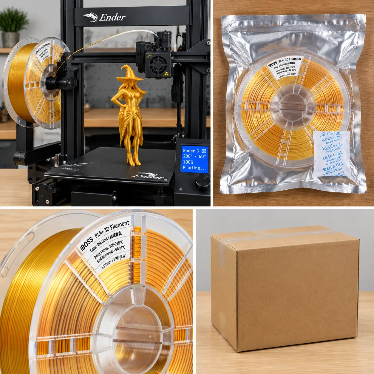 Silk PLA Tri Color — Product Images