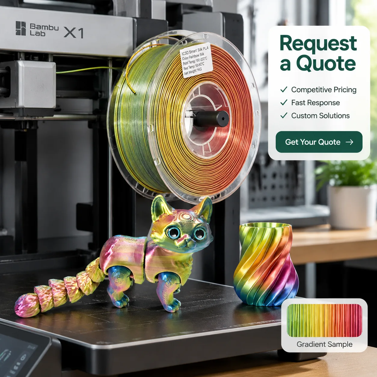 Silk PLA Tri Color — view 6