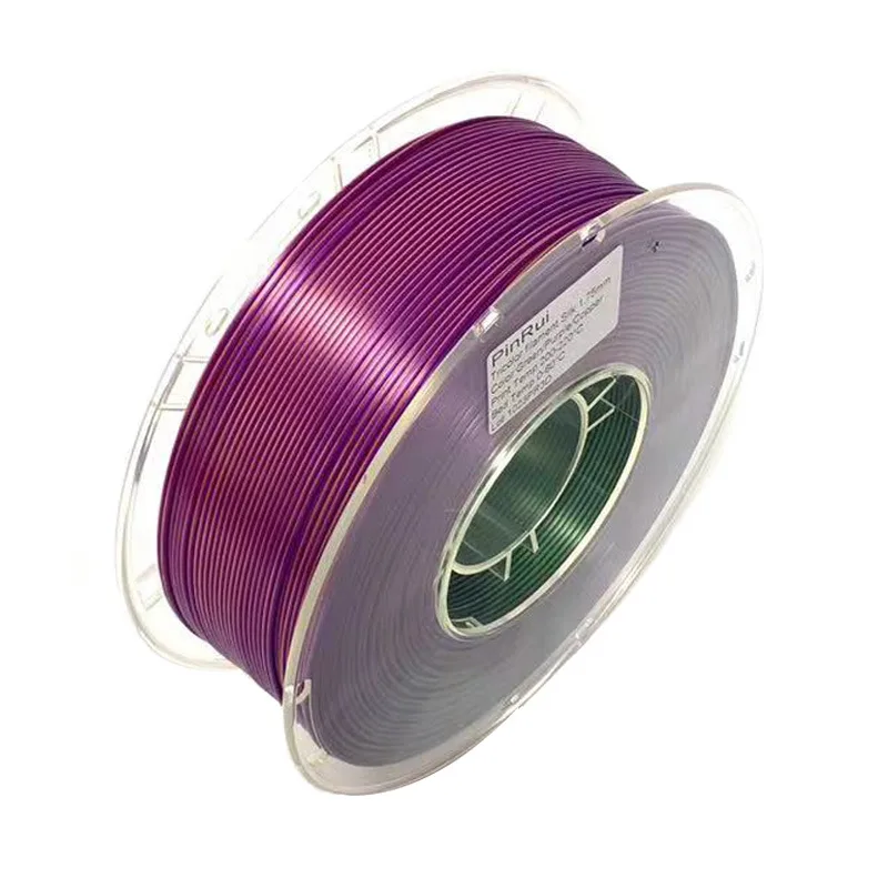Silk three colors green/purple/copper