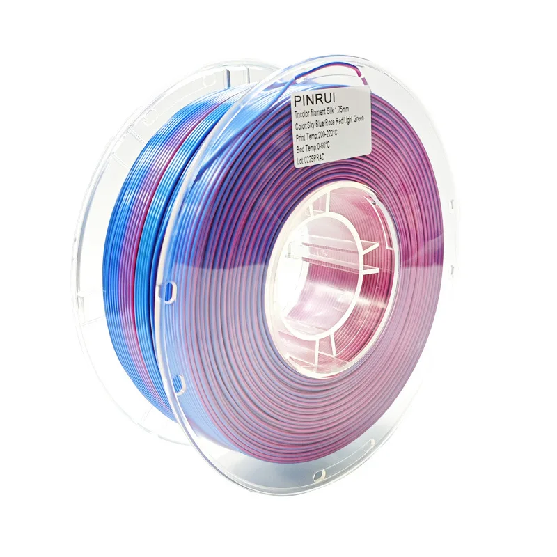 Silk Three Colors Rose Red/Sky Blue/Light Green
