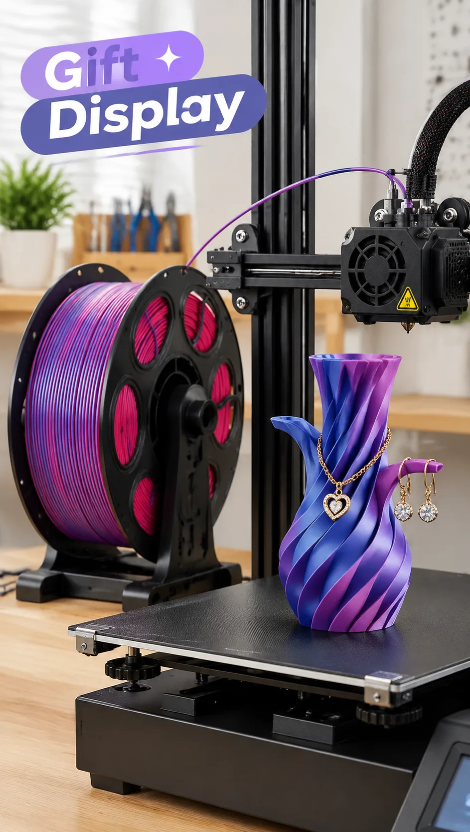 Wholesale Silk PLA Filament Two-Color Black Gold Silver Duo-Tone — Scene