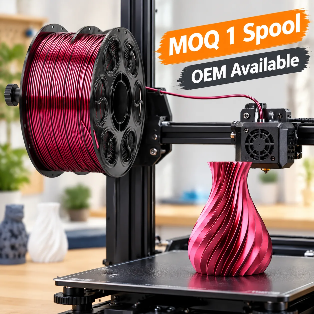 Wholesale Silk PLA Filament Two-Color Black Gold Silver Duo-Tone