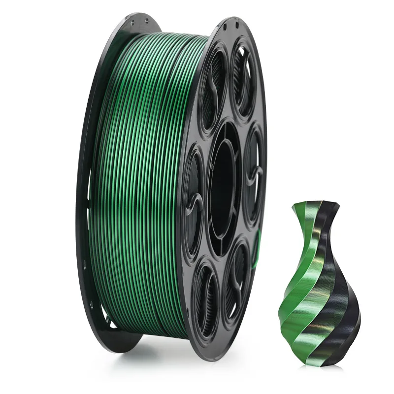 Silk Dual Color Black Green