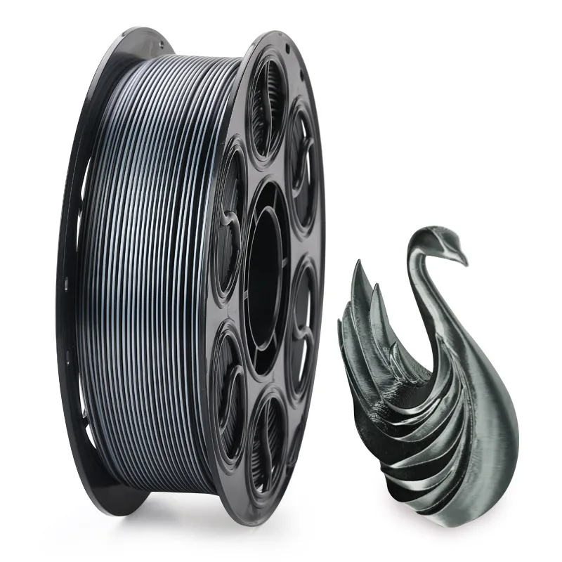 Silk Dual Color Black Silver