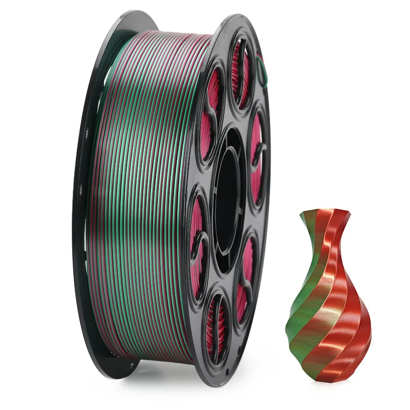 Silk Dual Color Red Green