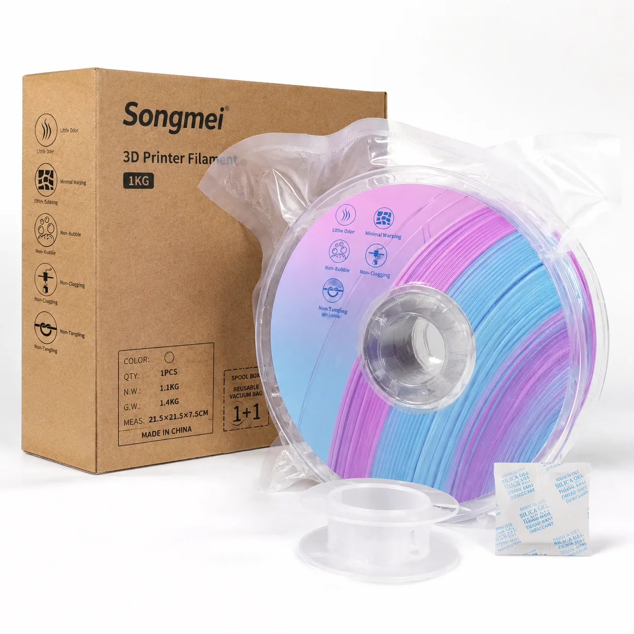 Transparent Rainbow PETG 1.75mm 1kg — Product Images