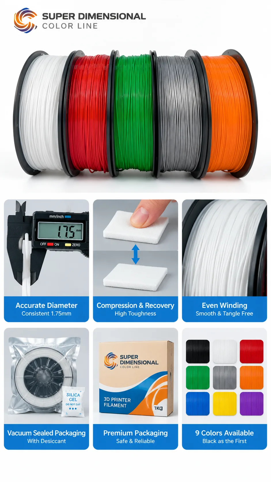 TPU 95A Filament Flexible 1.75mm 1kg Yiqiu3D — Close-up