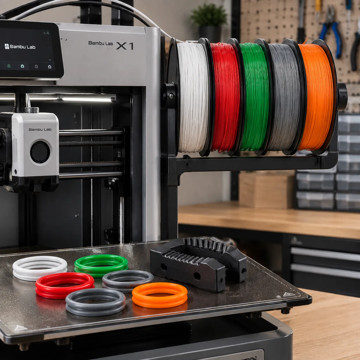 TPU 95A Filament Flexible 1.75mm 1kg Yiqiu3D — Product Images