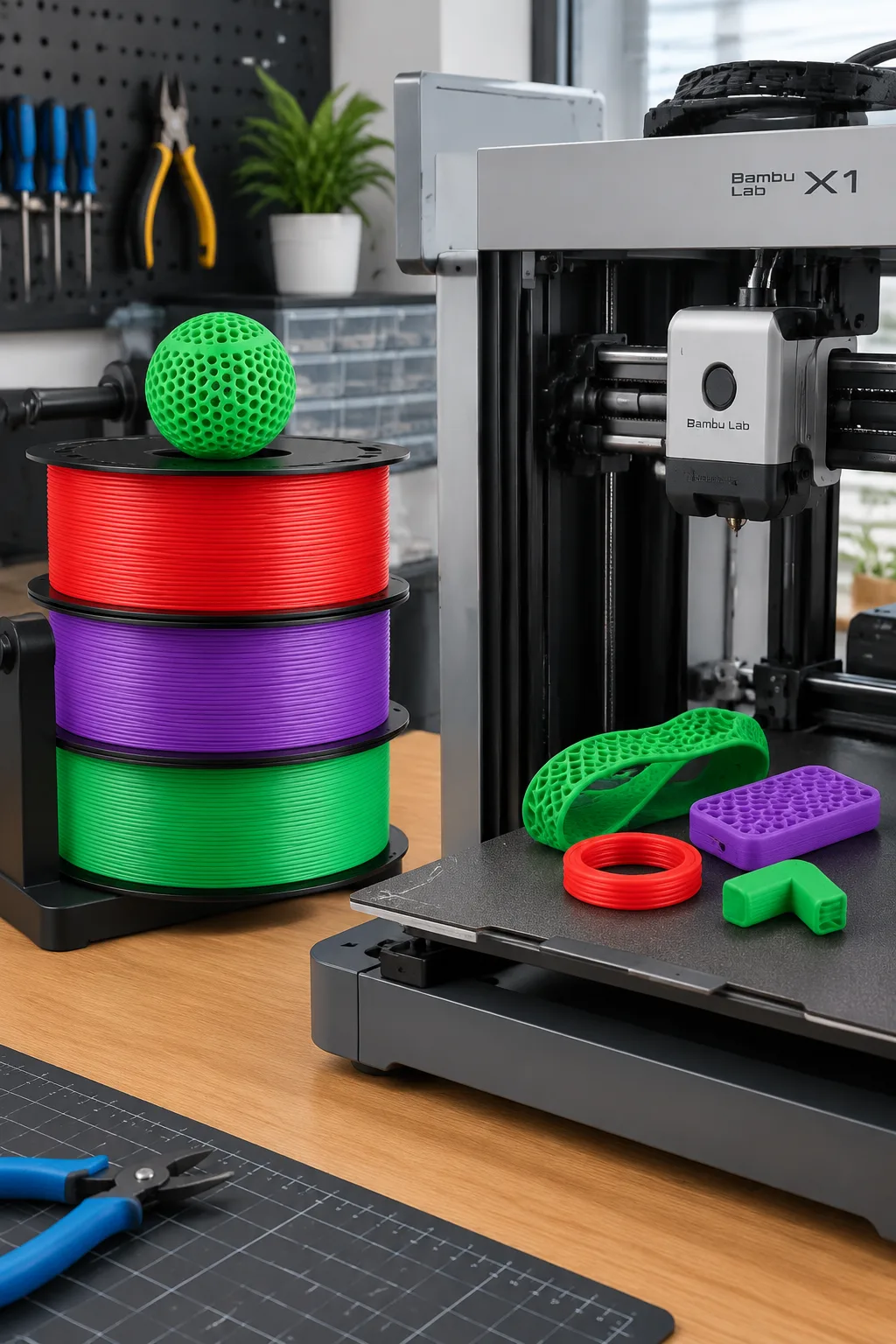 TPU Filament Black 1.75mm 1kg Yiqiu3D Flexible — Scene