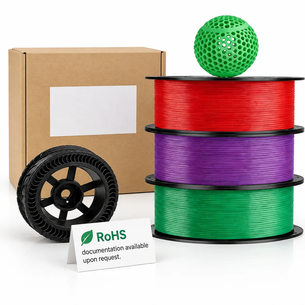 TPU Filament Black 1.75mm 1kg Yiqiu3D Flexible — Product Images