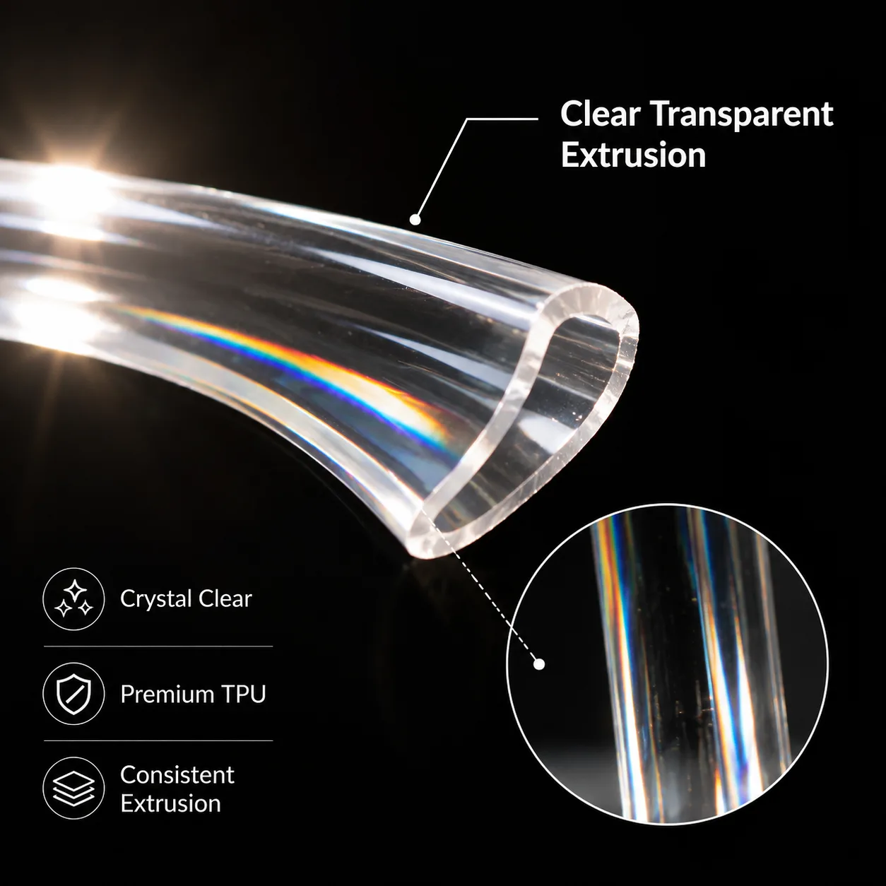 TPU Filament 95A Transparent Flexible — Product Images