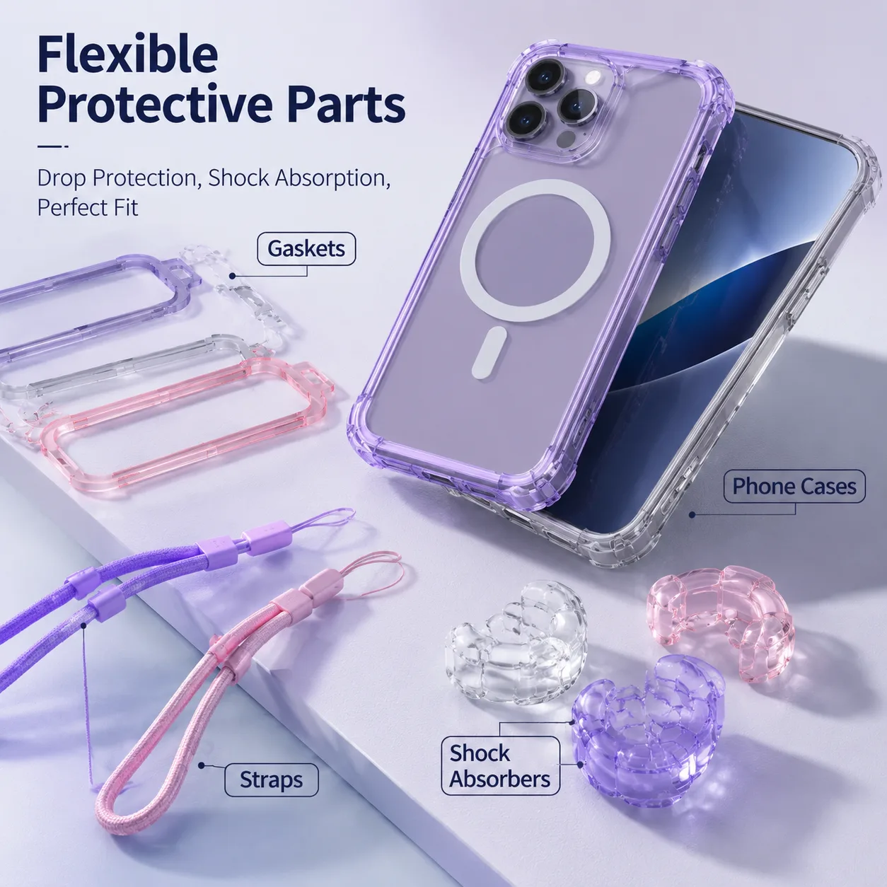 TPU Filament 95A Transparent Flexible — Product Images