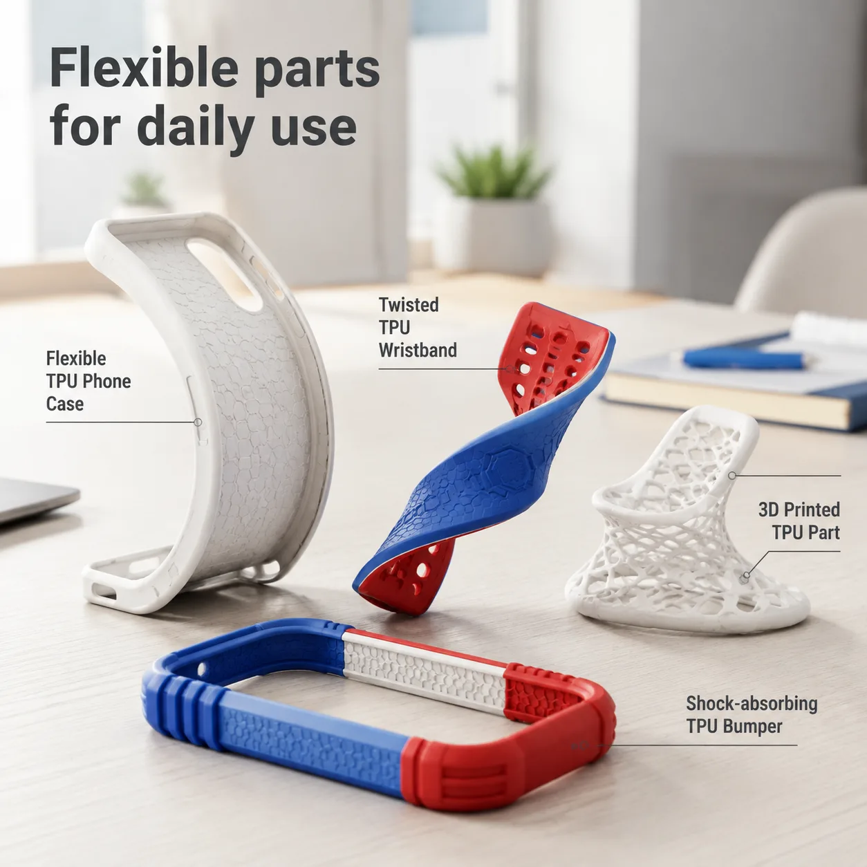 TPU Flexible Filament 1.75mm High Elastic Soft — Product Images