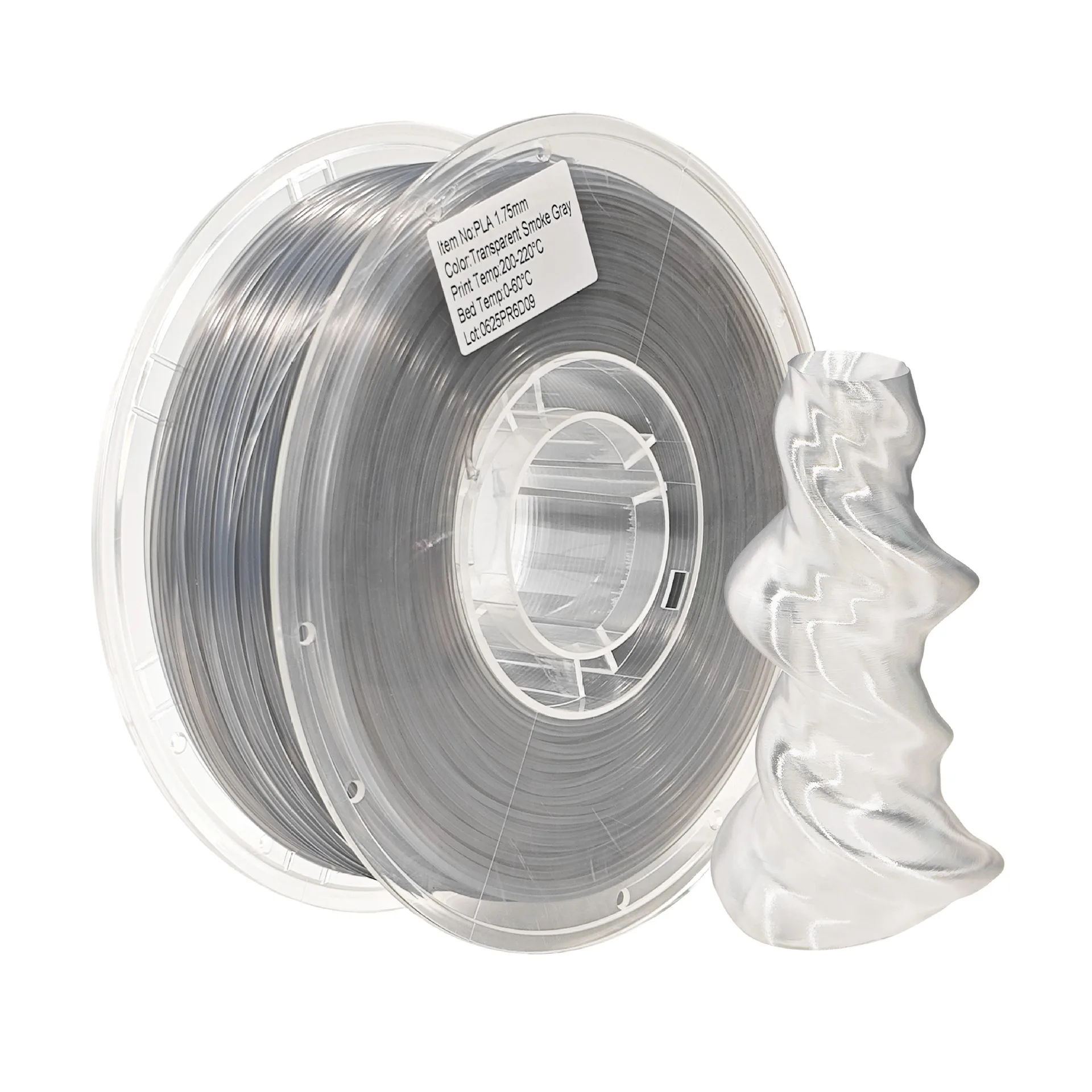 PLA Transparent Ash Gray /Spool