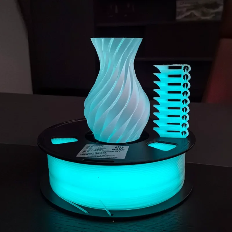 Glow-in-the-Dark PLA Filament 1.75mm, Rainbow Neon Glow