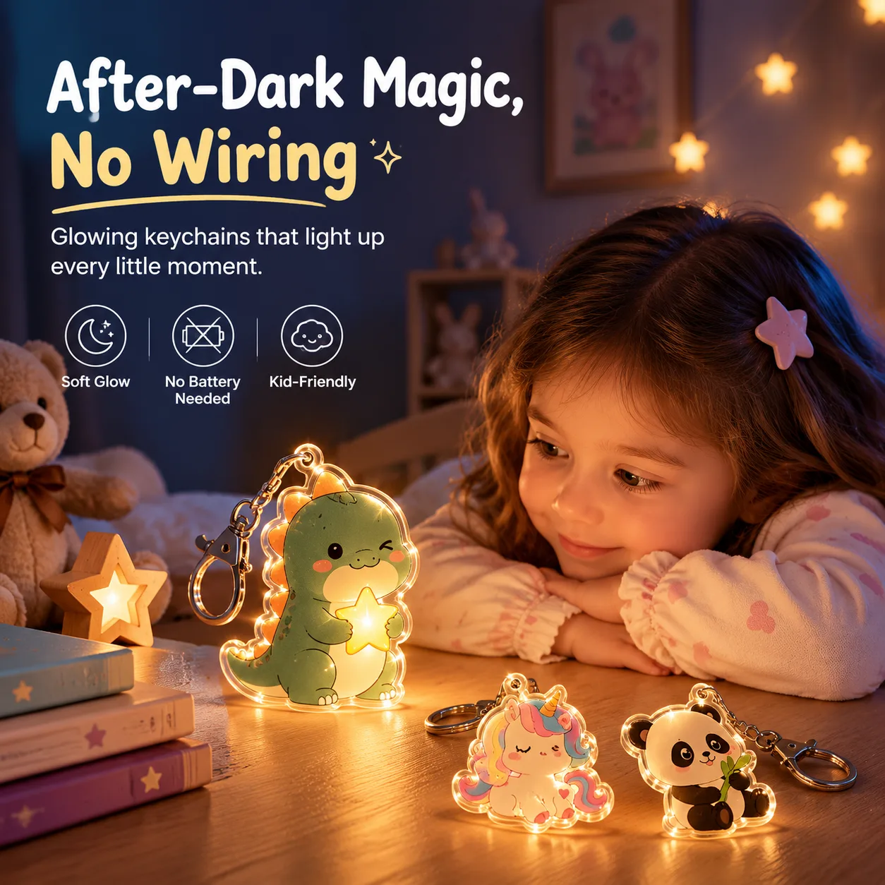 Glow-in-the-Dark PLA Filament 1.75mm, Rainbow Neon Glow — Product Images